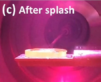 Formation de bulles dans de l’étain liquide exposé à un plasma d’hydrogène image c