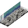 Numerical simulation of a turbulent boundary layer with turbulence forcing in the external flow